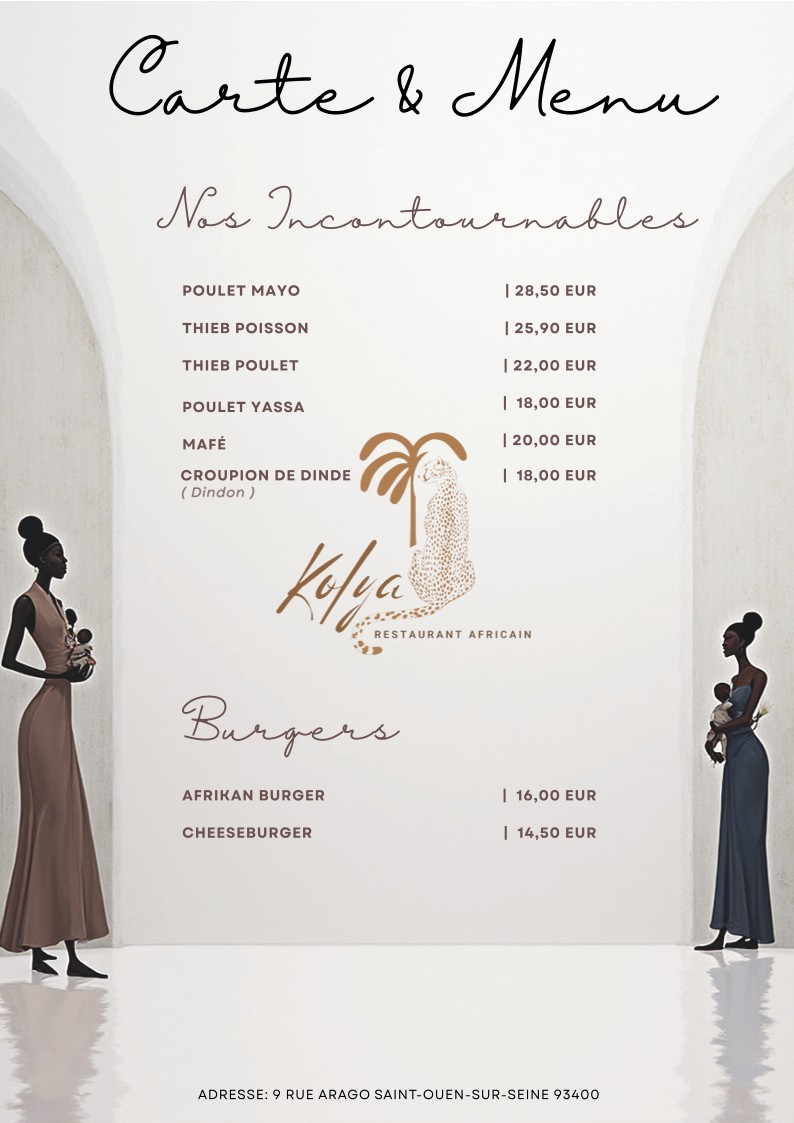 Restaurant Kolya Paris menu 3
