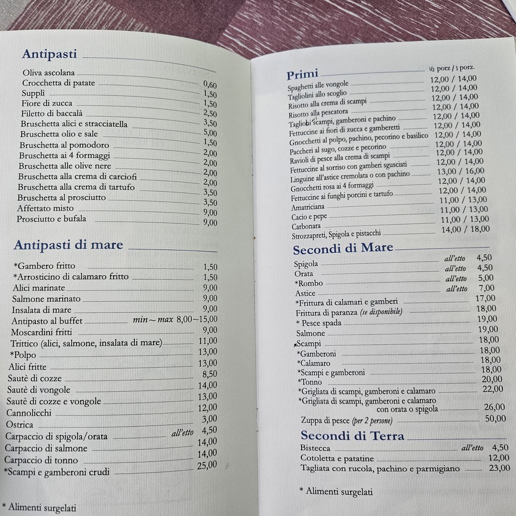 Ristorante Il Sorriso menu 1