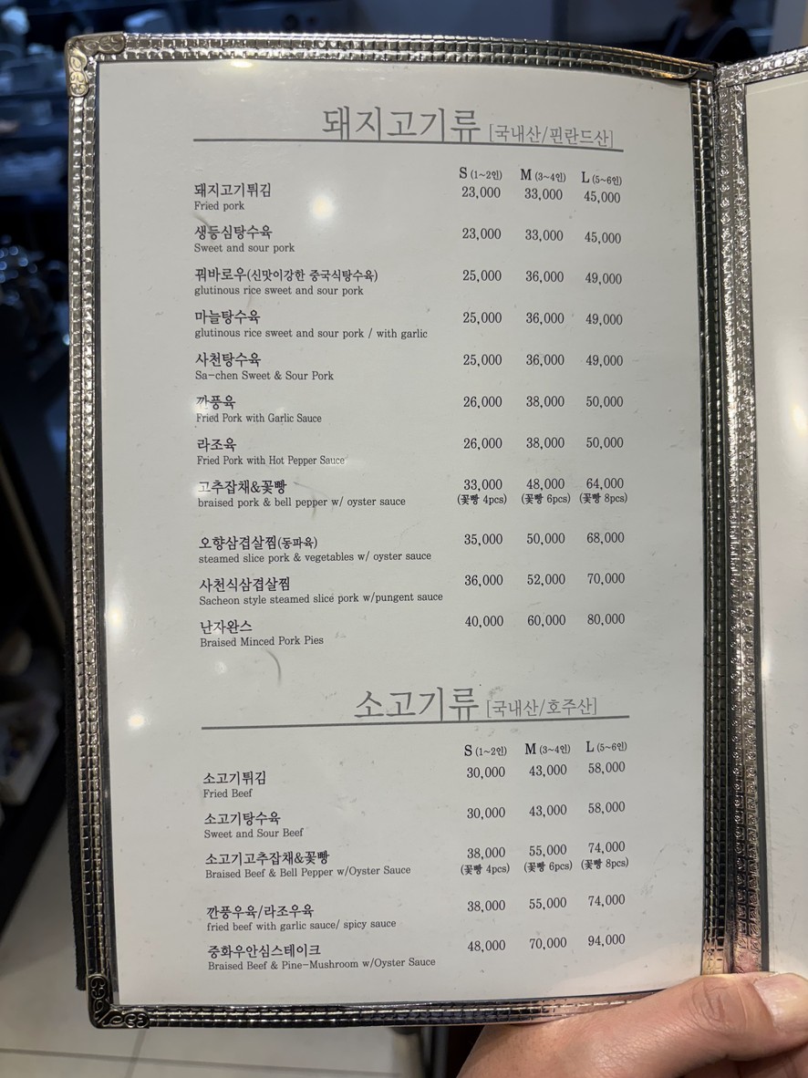 Hong Sung Won menu 5
