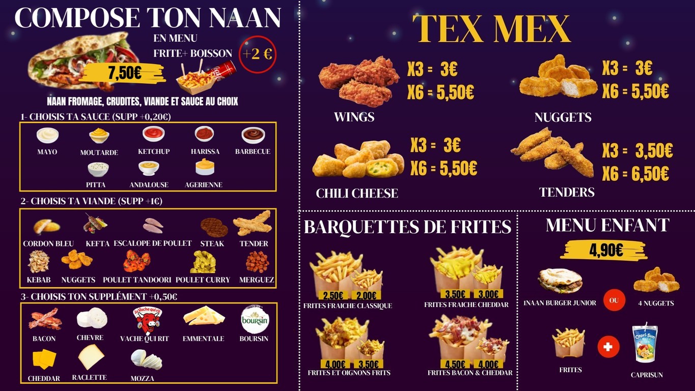 SUPER NAAN - NAAN & KEBAB menu 1