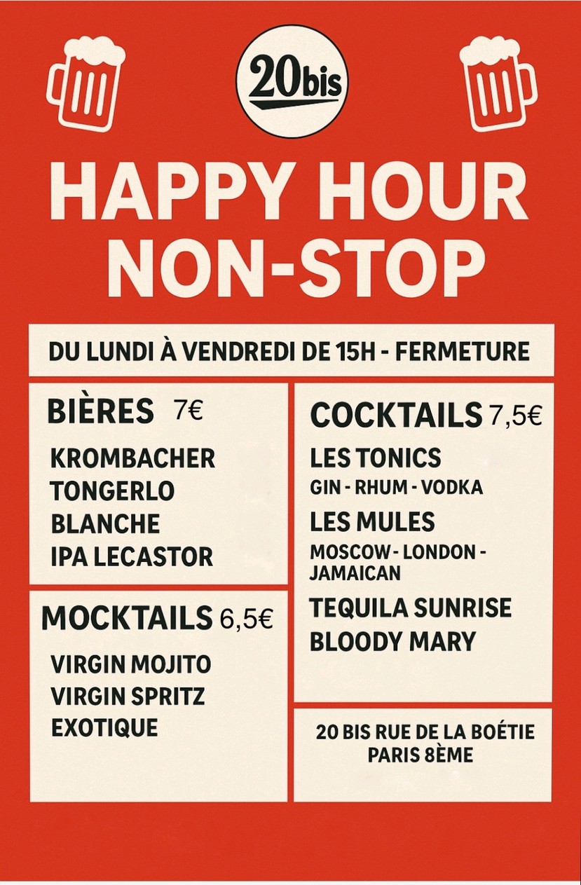 Le Vin Bis menu 2