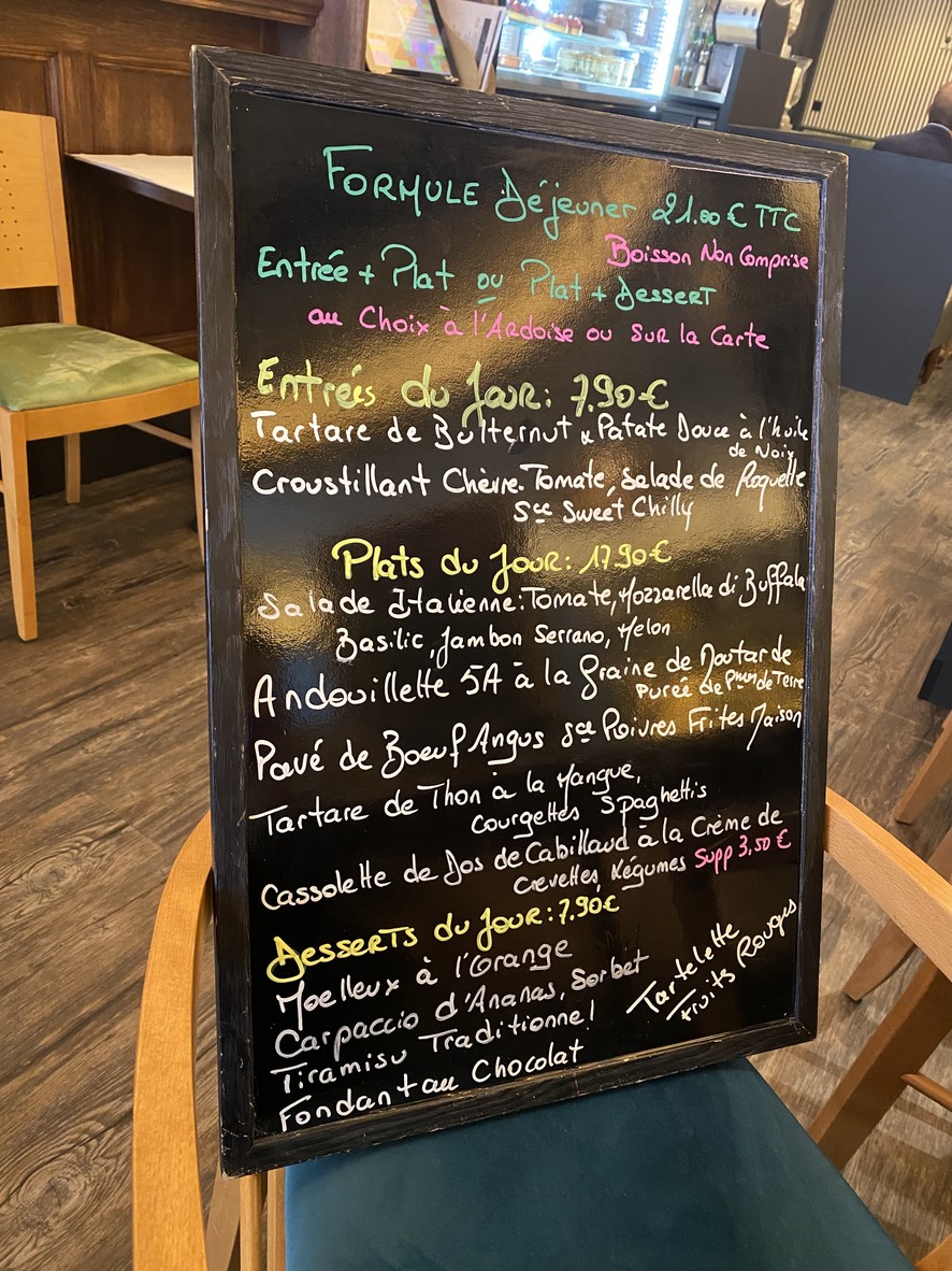 Le Vin Bis menu 3