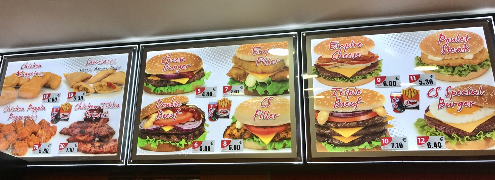 Chicken spot Drancy menu 3