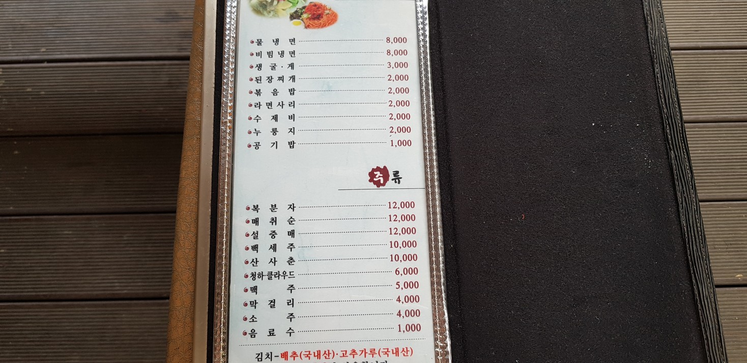 Gangmalu menu 2