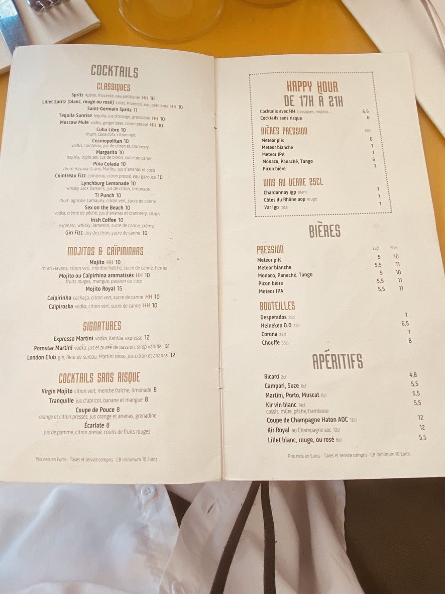 La Bombe menu 3