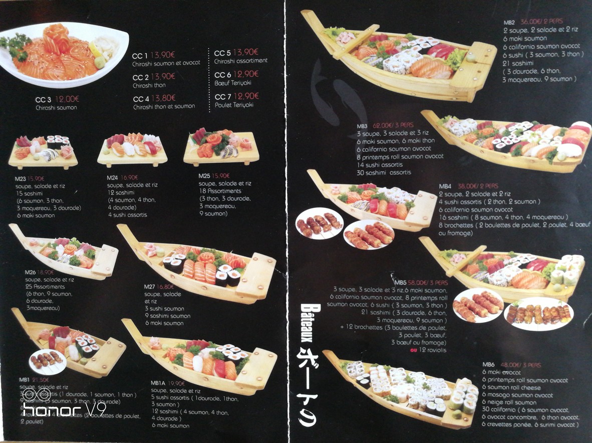 SUSHI KENDO menu 4