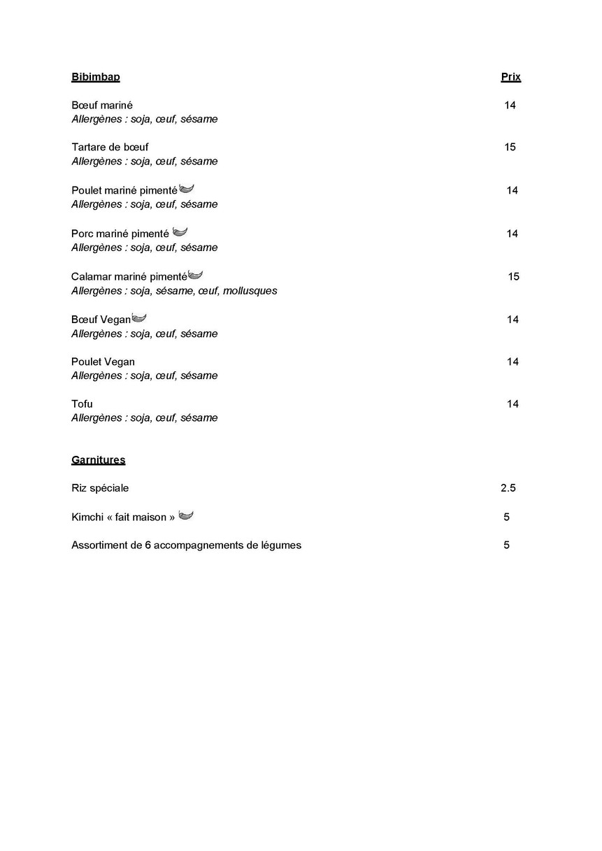 Gangnam menu 4