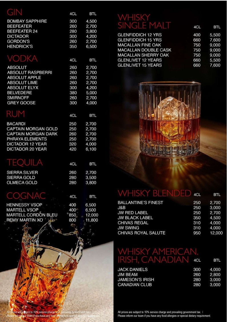 迪酒廊和啤酒花园曼谷 menu 9