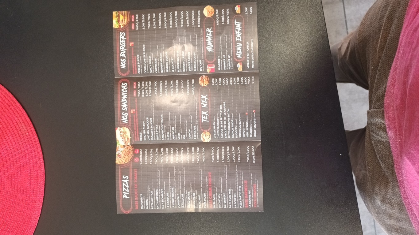 Fancy grill menu 2
