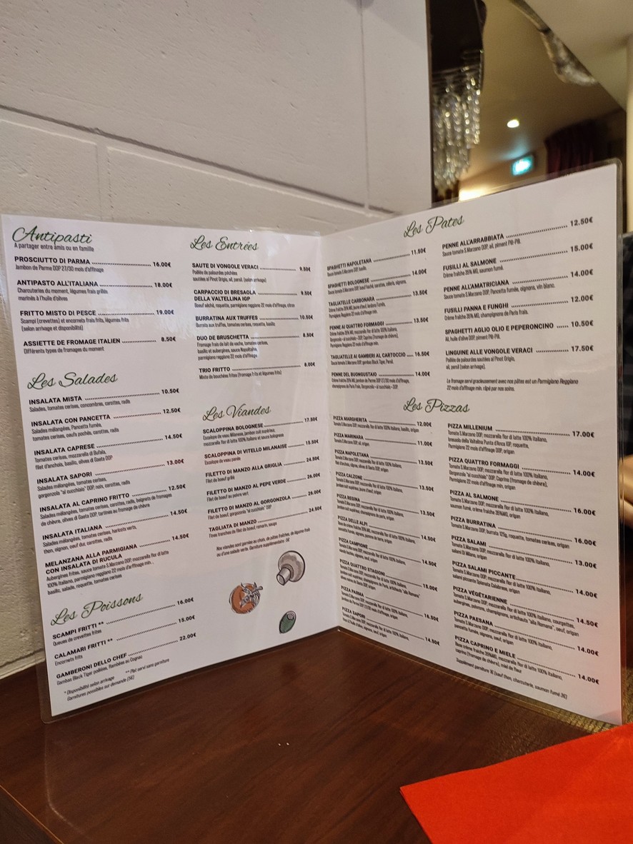 Sapori menu 1