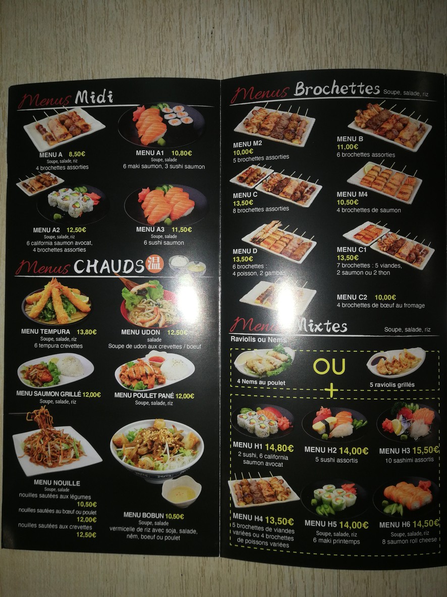 Toyama menu 3