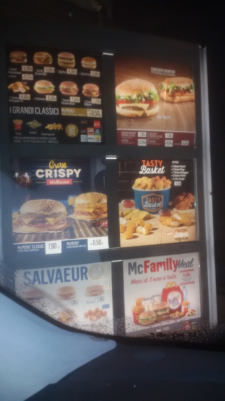 McDonald's menu 1
