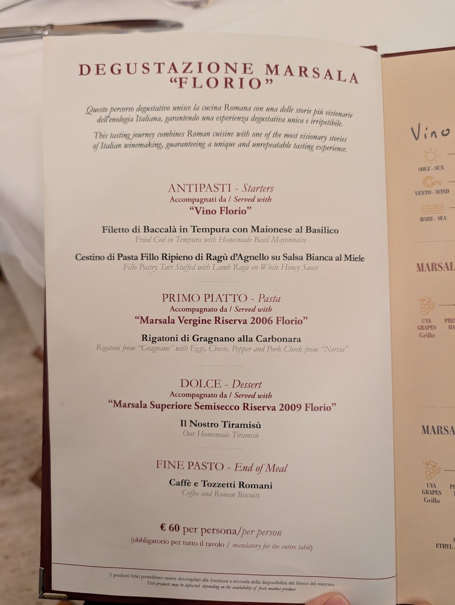 Poldo e Gianna Osteria menu 2