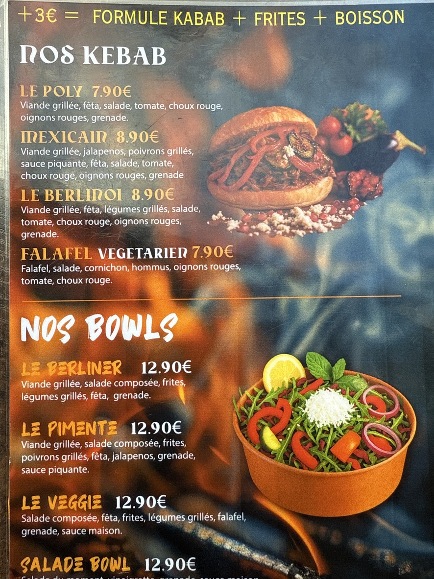 Kaza Maza menu 2