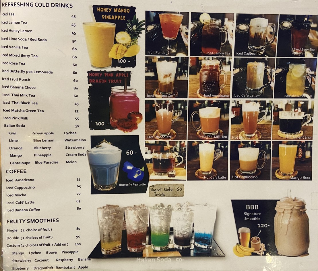 曼谷床与自行车 menu 2