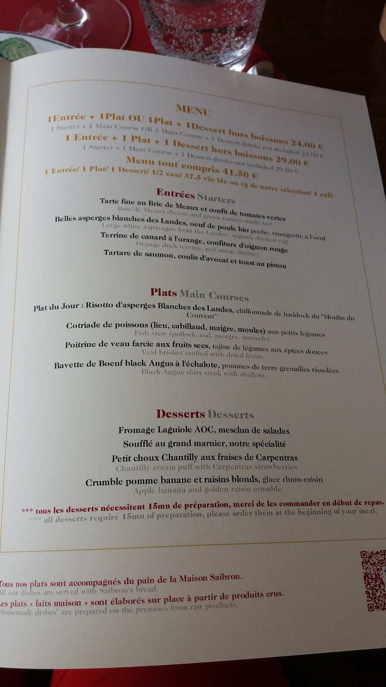 Scorzo menu 1