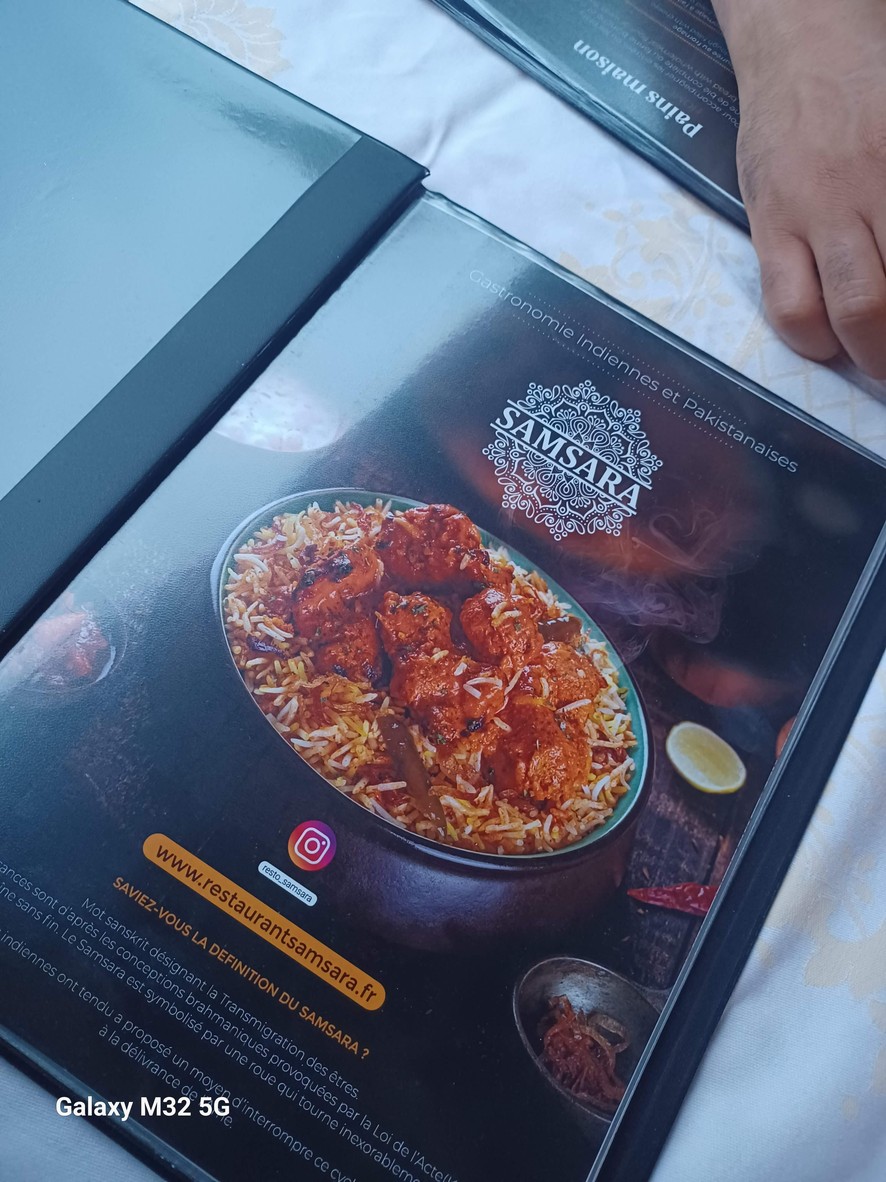 Samsara Restaurant menu 1