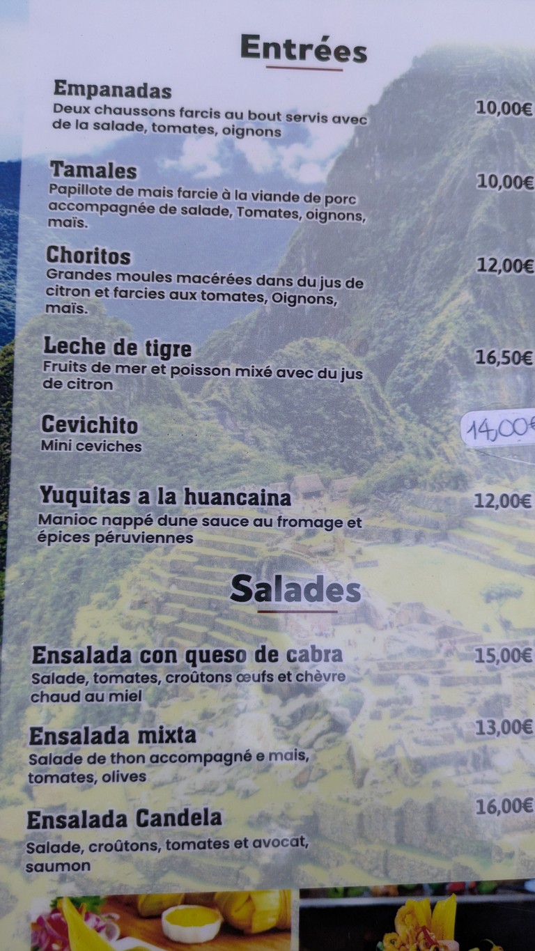CANDELA II menu 1