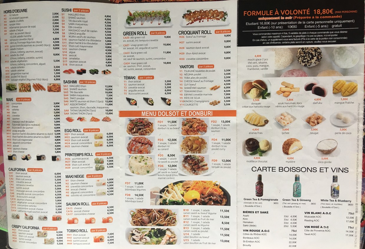 Wahaha menu 6