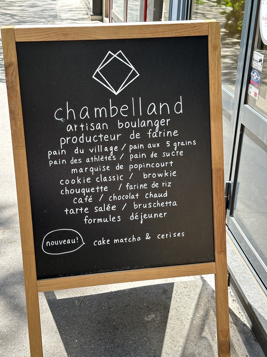 Chambelland menu 1