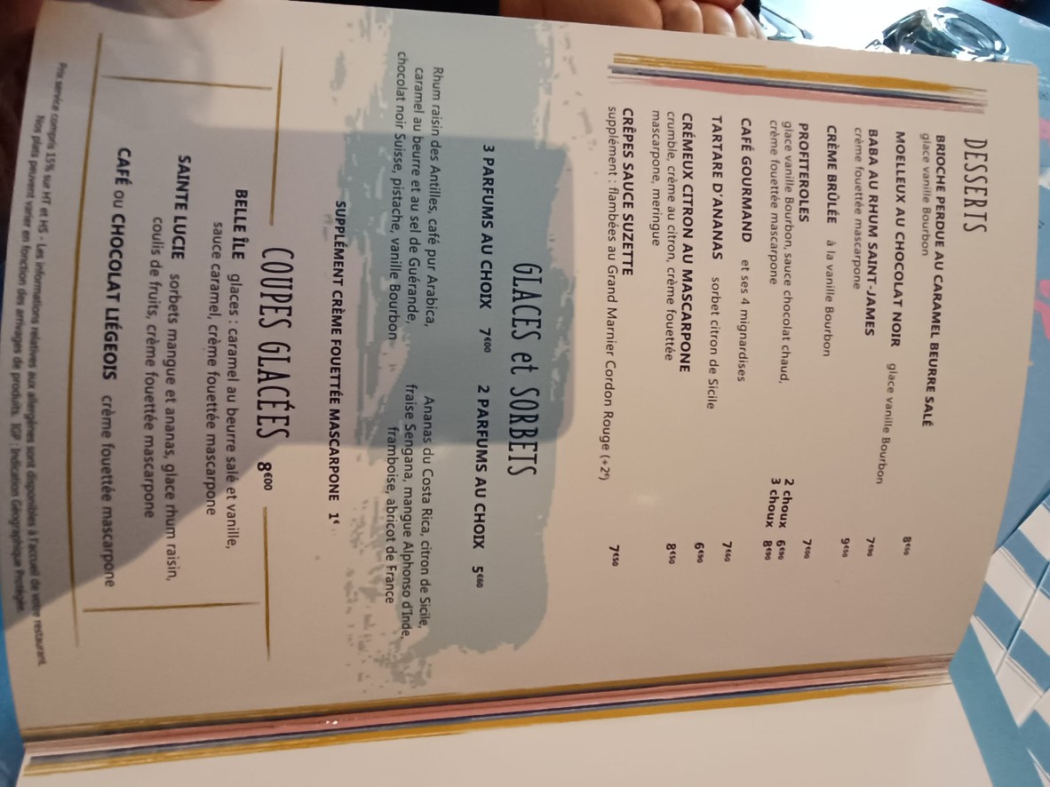 La Criée Gennevilliers menu 7