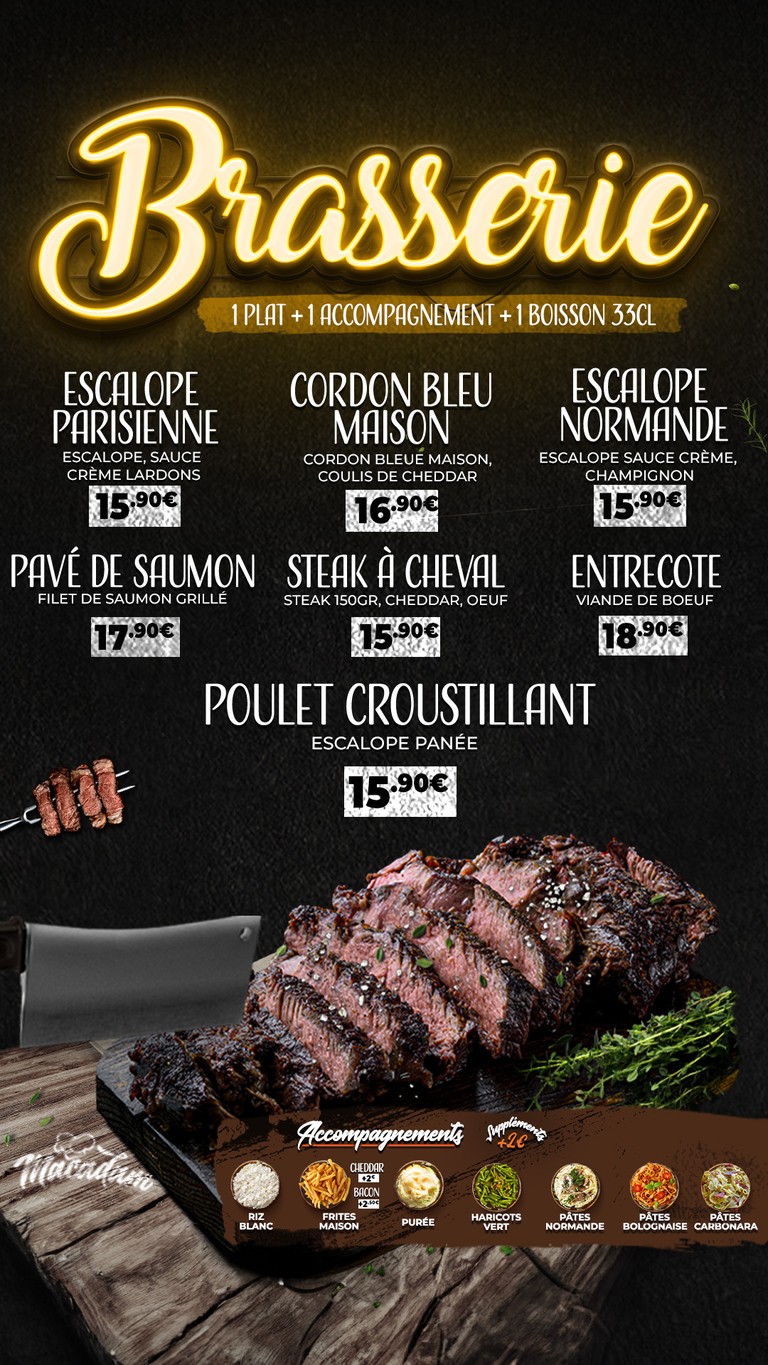 Macadam Restaurant menu 7