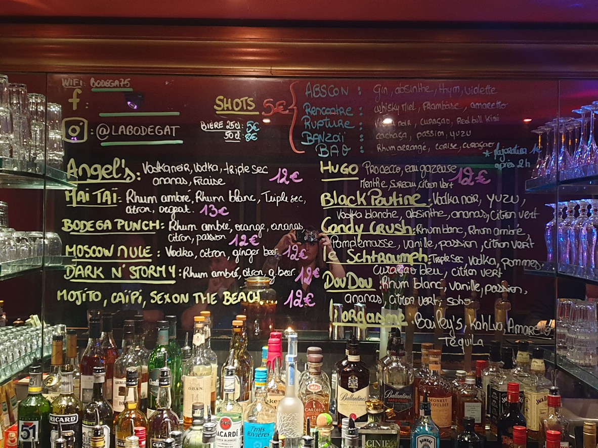 Bodega de la Soif menu 1