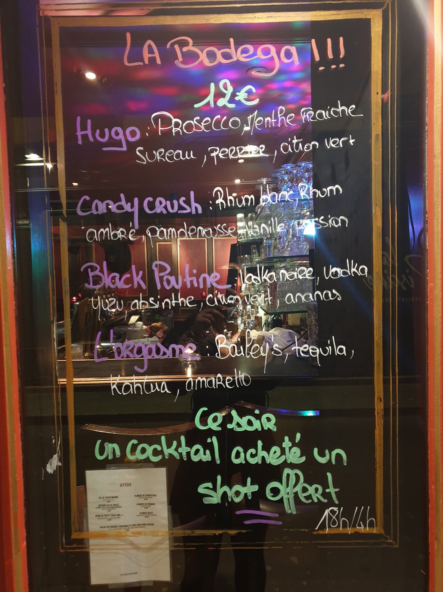 Bodega de la Soif menu 2