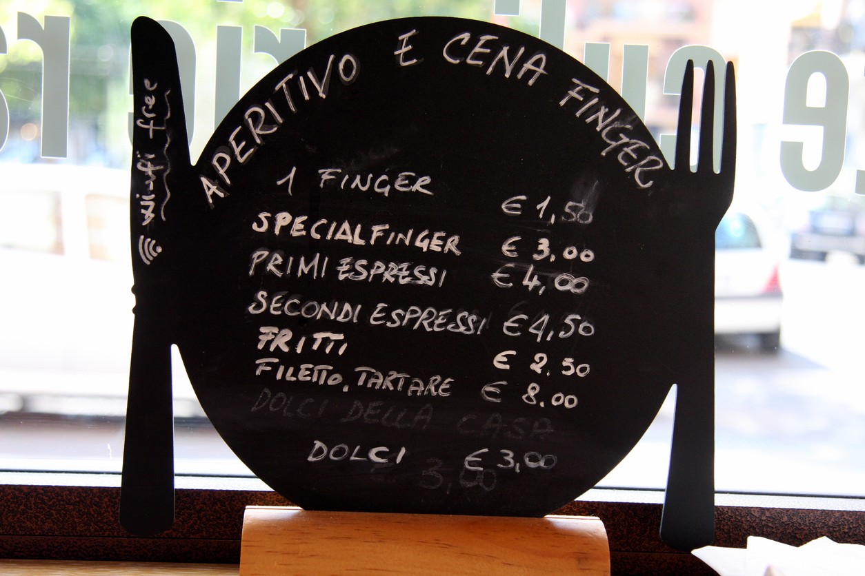 Finger menu 2