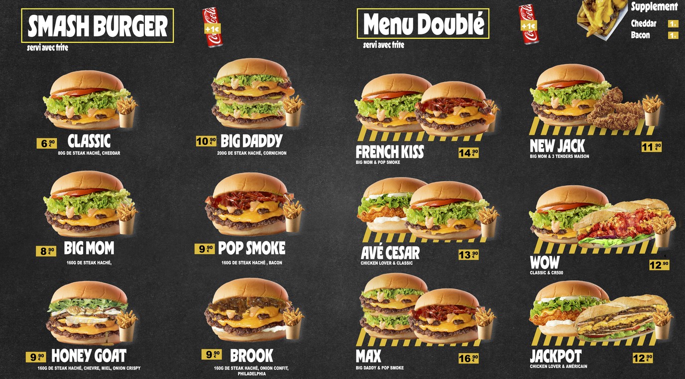Papa Ours menu 2