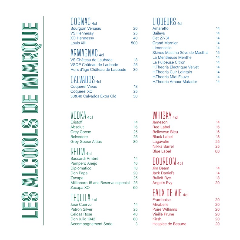 François Félix menu 4