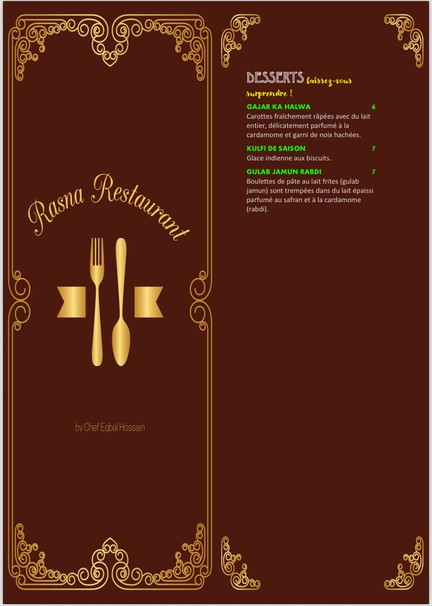 Rasna – Restaurant Indien Paris 15