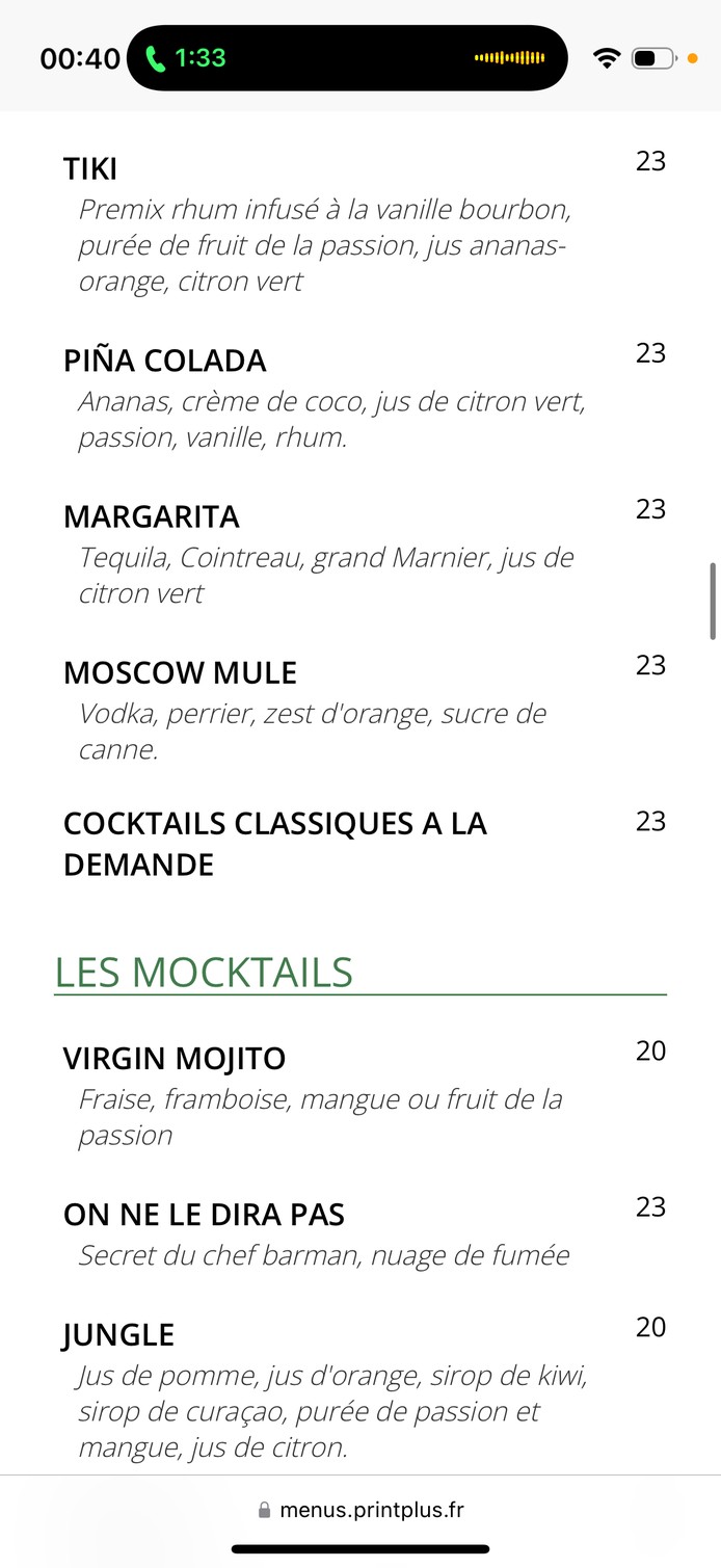 Staya menu 3