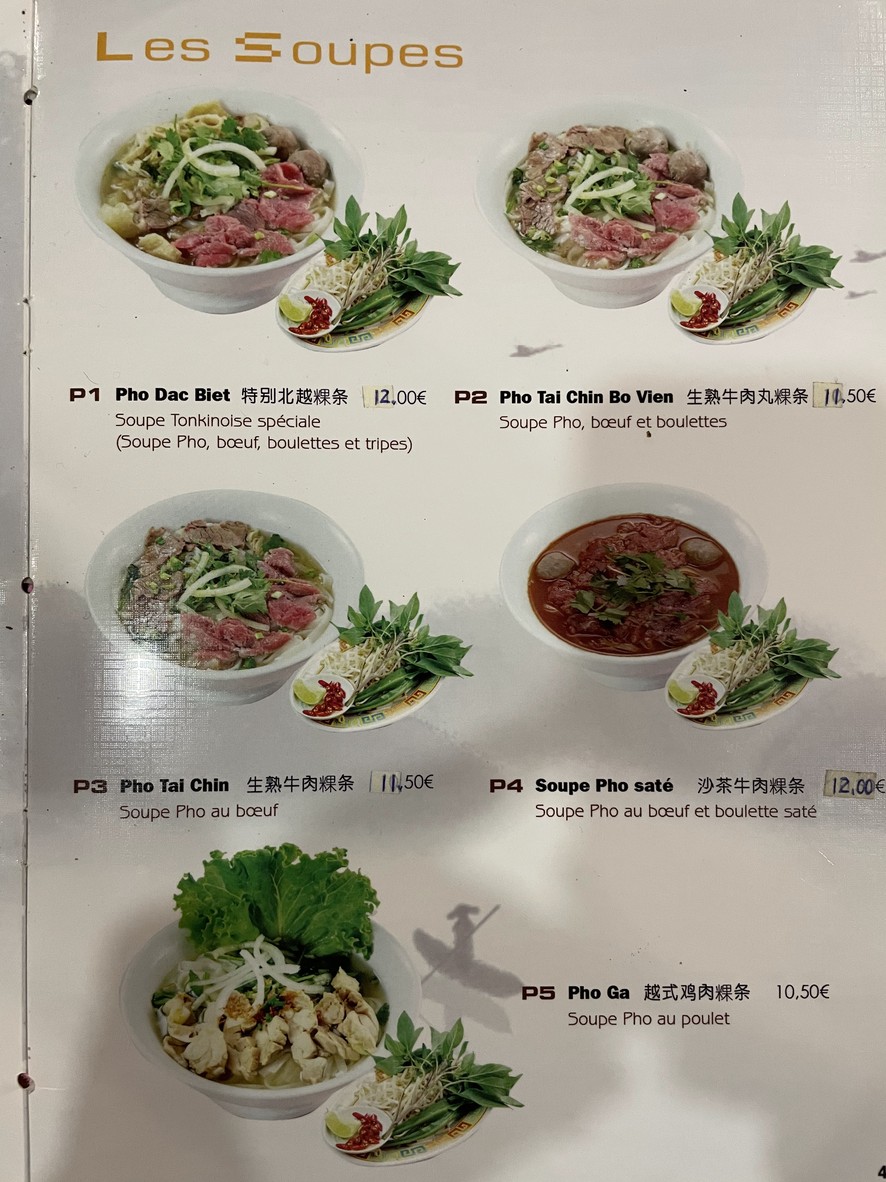 Viet Siam menu 1