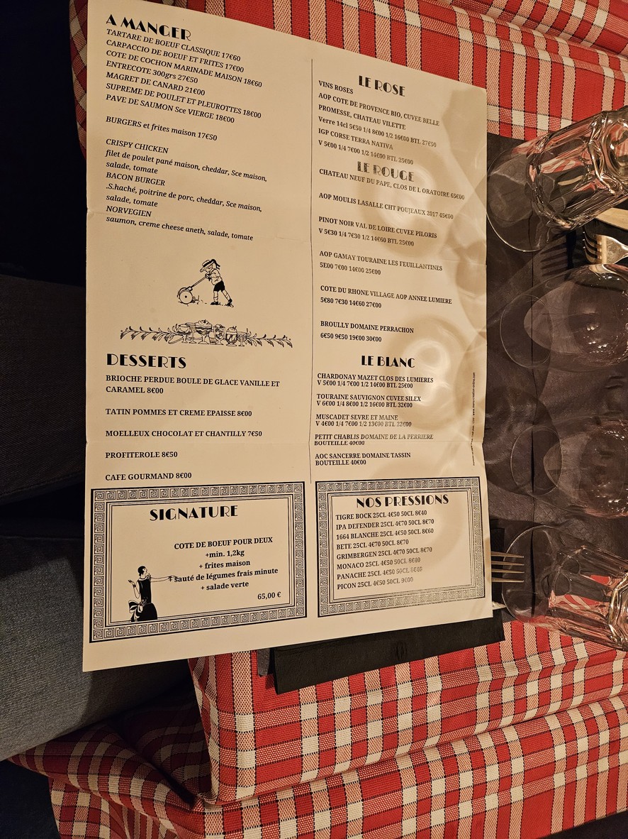 Café Chez Pierre menu 2