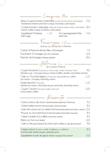 LES TÉLÉPHONES menu 3