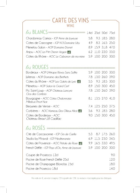 LES TÉLÉPHONES menu 4