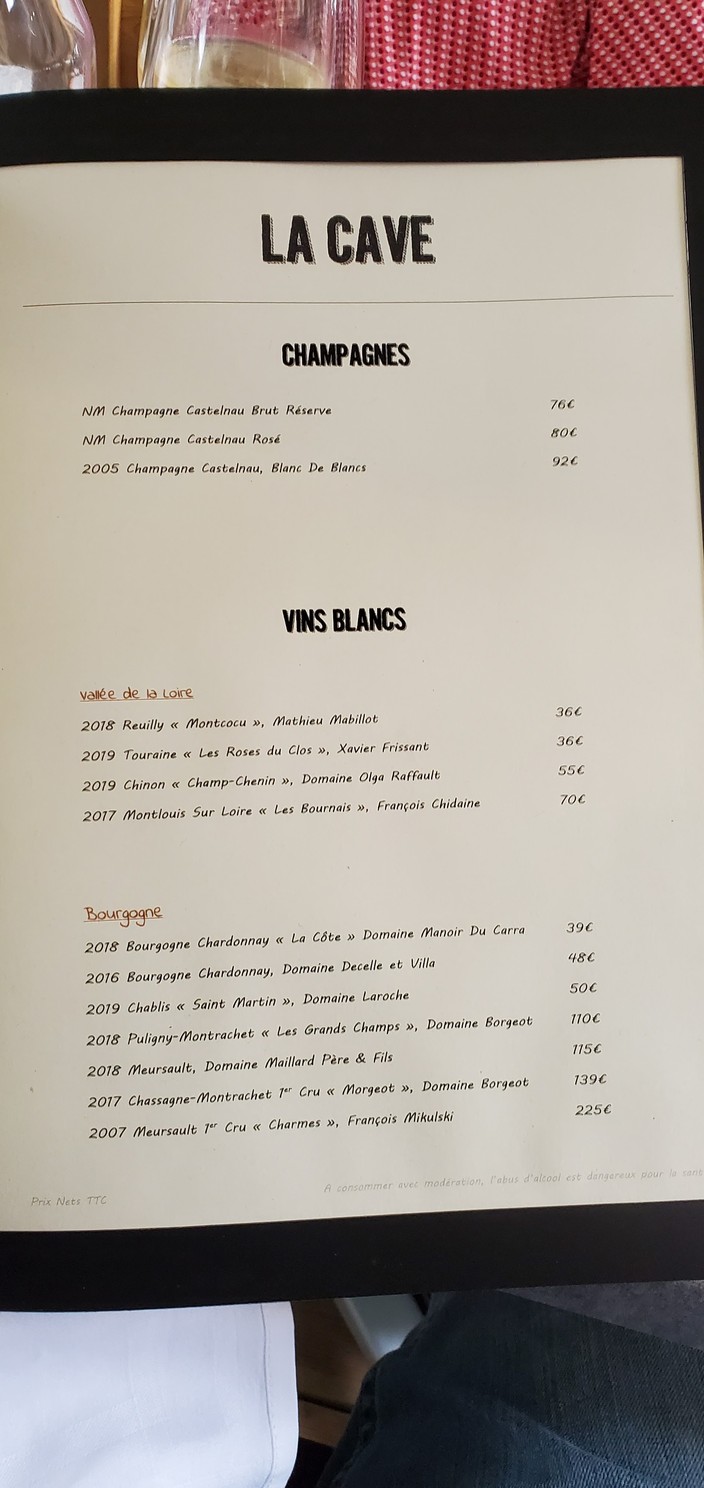 24 Le restaurant menu 2