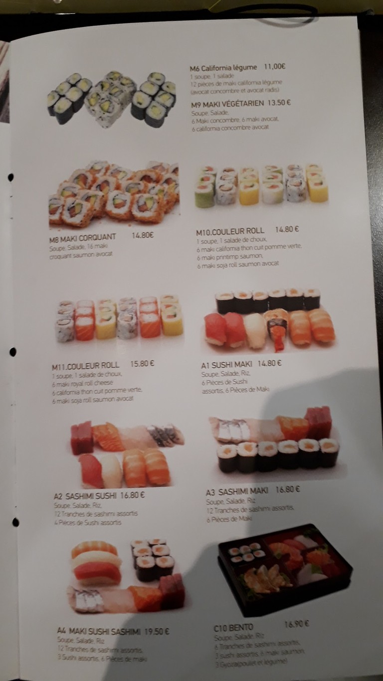 Thé Vert menu 6