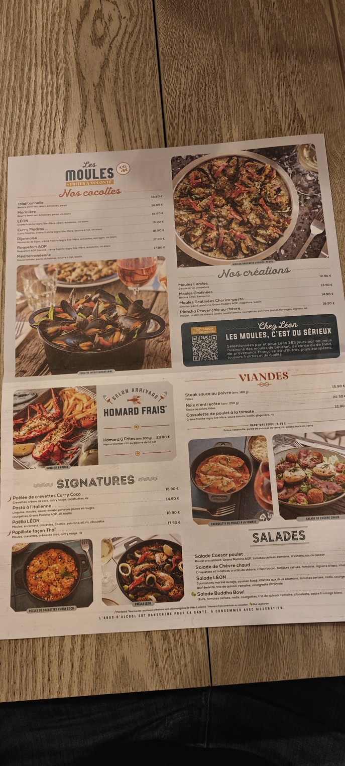 Léon Fish Brasserie - 维利耶苏尔马恩 menu 4