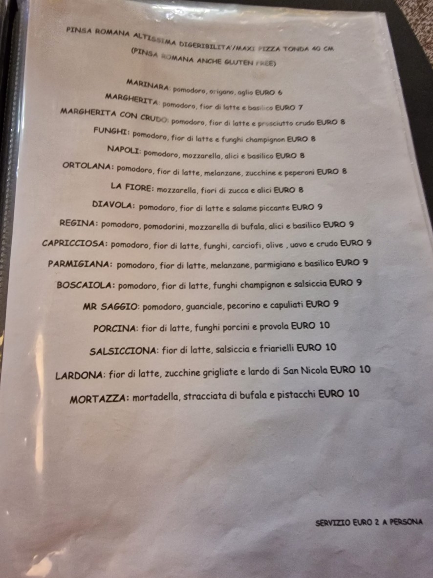 Mr. Saggio L' Artigiano della Birra menu 3