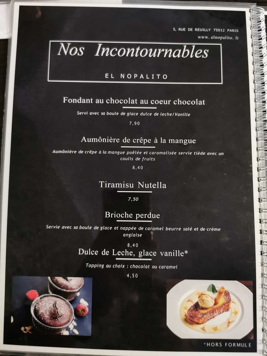 El Nopalito menu 4