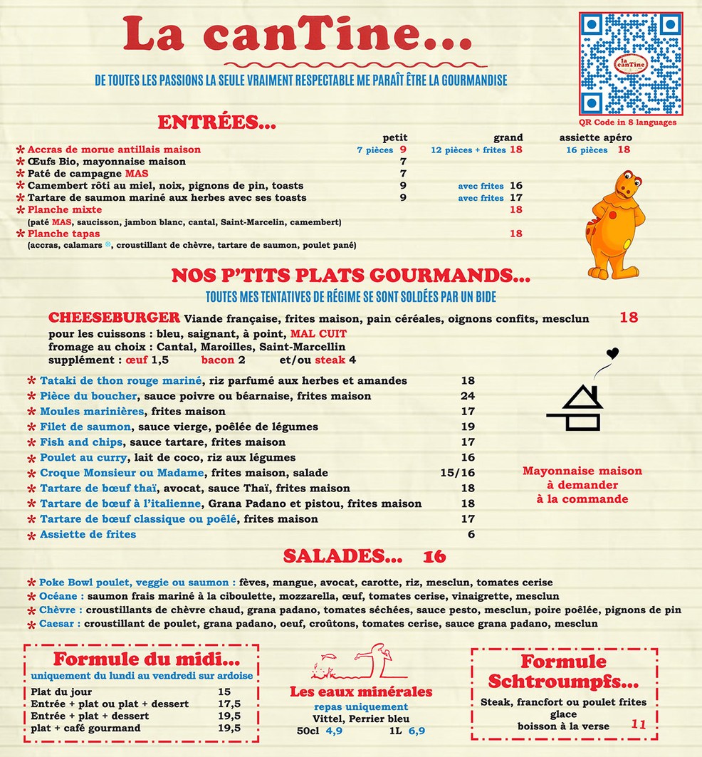 La Cantine de daumesnil - restaurante París 12 menu 1
