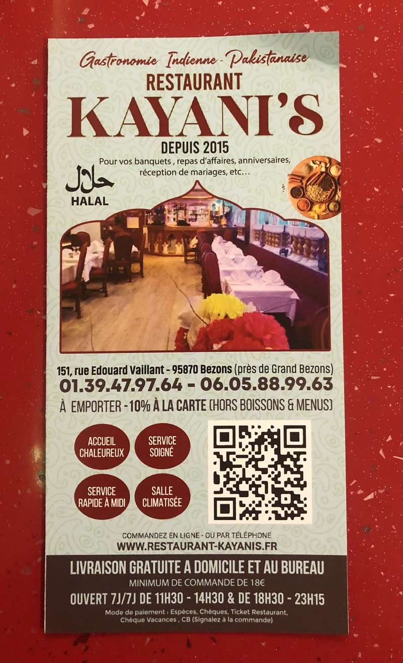 Restaurant Kayanis menu 1