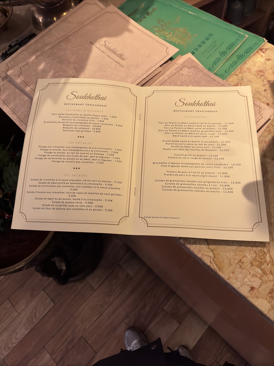 Soukhothai menu 2