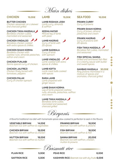 New Sanna menu 2