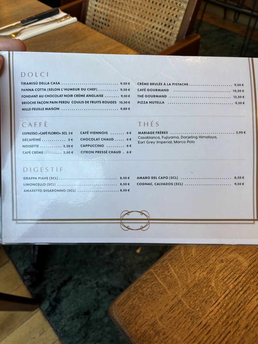 La Cantina - 意大利餐厅 巴黎 16 区 menu 3