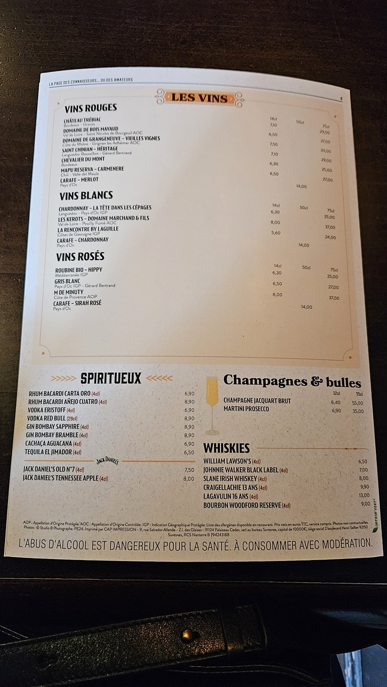 Au Bureau - Pub y Brasserie menu 5