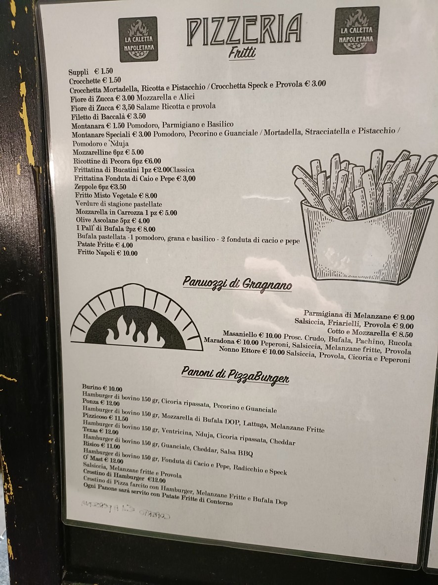 La Caletta Roma dal 2005 menu 2