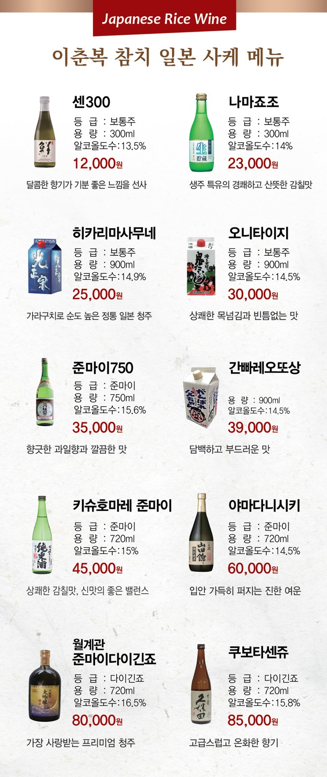 Lee Choon Bok Tuna menu 2
